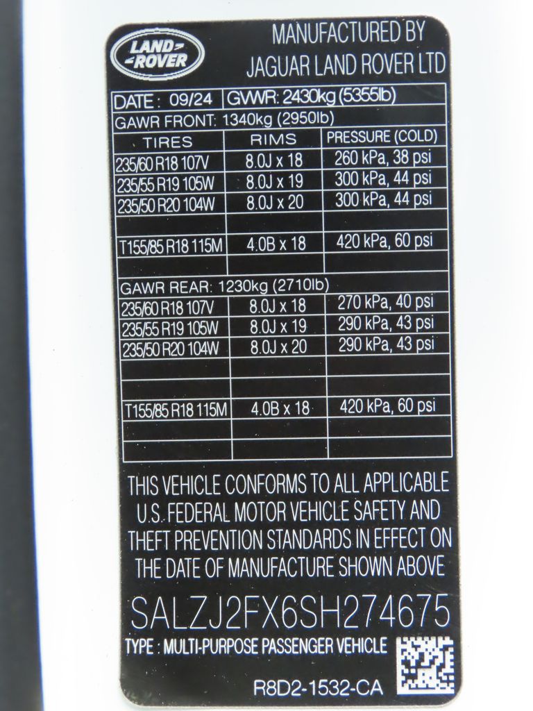 2025 Land Rover Range Rover Evoque