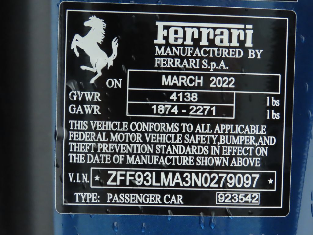 2022 Ferrari F8 Spider