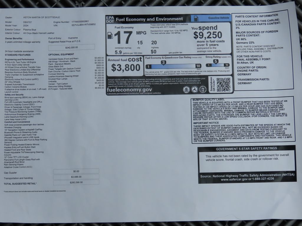 2024 Aston Martin DBX SUV