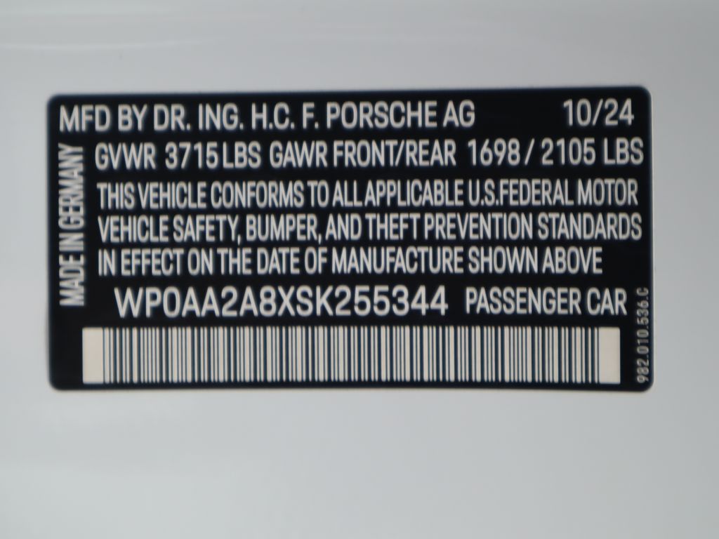 2025 Porsche 718 Cayman